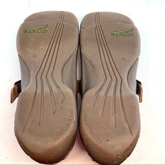 Dansko Kate Leather Mary Jane Clogs 40 9.5 10 - Picture 8 of 8